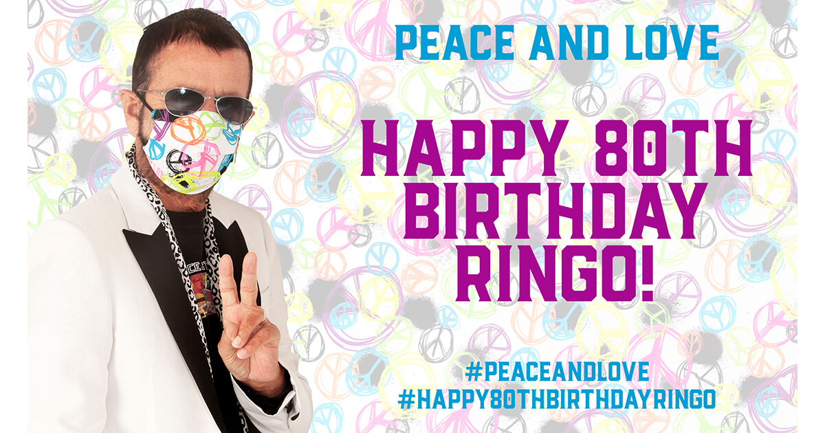 ビートルズ　Ringo Starr Peace and Love アート新品 Peace and Love 2015 – Ringo Starr Art
